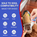 Shoe Glue, Heavy Duty Shoe Glue Sole Repair, Super Strong Fix Adhesive for Rubber Boot, Sneakers, Leather, Sandals, High Heels, Long-Lasting, Waterproof, Quick-Drying, Flexible and Clear