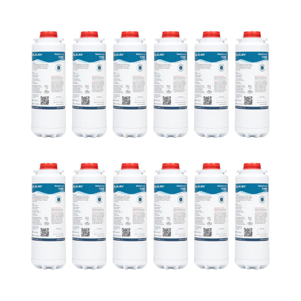 Elkay Genuine WaterSentry 51300C Lead + Microplastics NSF/ANSI Certified Filter (12-Pack)(Bottle Fillers)