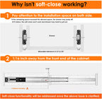 HBL’ 5 Pairs | Soft Close Drawer Slides 16 inch, Heavy Duty Cabinet Drawer Slides Replacement - Ball Bearing Full Extension, 200 LB Capacity, Made of Cold-Rolled Steel, Rust-Resistant & Long-Lasting.