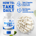 (3 Pack) Nerve Flow Capsules, Official Nerve Flow Pills Made with All Natural Ingredients, Maximum Strength NerveFlow Sciatic Support Supplement with Advanced Vitamins for Women & Men (180 Capsules)