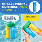 FROG Serene Replacement Bromine Cartridges for use with Hot Tub FROG Serene Floating Sanitizing System - Prefilled for Quick & Easy Hot Tub Maintenance - 2 Pack