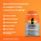 One A Day Multivitamin for Women 50 and Over Tablets, Womens Multivitamin 50 Plus with Vitamins D, C, E, Zinc & Biotin, Daily Vitamins for Woman 50+, 200 Ct (Packaging May Vary)