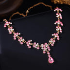 Crystal Crown and Tiara Jewelry Set for Women Bride with Necklace Earrings