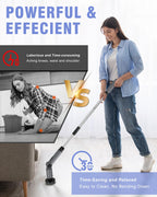 Electric Spin Scrubber, [IPX8 Waterproof ] [50KG Torque]- Gray