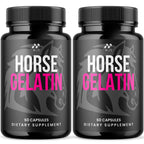 (2 Pack) Horse Gelatin Capsules, Official HorseGelatin Pills for Men with All Natural Ingredients, Advanced Men's Health and Wellness Support Pill, Max Strength Multivitamin Supplement (120 Capsules)