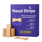 Extra Strength Nasal Strips for Snoring and Nasal Congestion Relief,Drug-Free Breath Better Nose Strips with Strong Adhesive,50% Stronger Lift,Clear Comfortable Design for Sensitive Skin,60 PCS