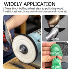 SCOTTCHEN 8 inch Buffing Polishing Wheel Soft(60 Ply) Fine（60 Ply） Medium（40 Ply） Coarse（3/5 in Thick） Rough（3/5 in Thick） Polish Pad for Bench Grinder with 5/8" Arbor Hole 5 Pcs