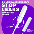 Tampax Radiant Tampons for Women Multipack, with LeakGuard Braid, Regular/Super/Super Plus Absorbency, Unscented, 112 Count (4 Packs of 28), Packaging May Vary