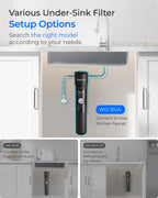 Waterdrop 15UA Under Sink Water Filter System, 19000 Gallons, Reduces Lead, Chlorine, Bad Taste & Odor, Under Counter Water Filter Connects Directly to Your Faucet, NSF/ANSI 42 Certified, 2 Years