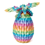 3D Printed Dragon Eggs - 9” Flying Dragon Inside, Large Vibrant Collectible, Fantasy 3D Animals Toys for Kids and Adults, Cool Desk Decor for Christmas, Birthday, Easter Stuffers, Graduation (Rainbow)