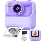 Kids Instant Digital Cameras for Boys and Girls, 1080P HD Dual-Lens Selfie Digital Camera with Print Paper & TF Card, Christmas Birthday Gifts Toys for Toddler and Teenagers Age 3-16 Years Old