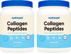 Nutricost Pure Collagen Hydrolysate (Bovine) Powder (2 Pack) - Grass Fed Bovine Collagen, 1LB Per Bottle