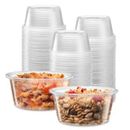 3.25 oz - 200 Cups Clear Disposable Plastic Portion Cups No Lids, Small Containers For Portion Controll, Jello Shots, Meal Prep, Sauce Cups, Slime, Condiments, Medicine, Dressings,