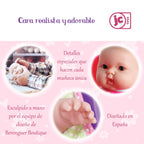 JC Toys - 14" Lots to Love Babies Doll and High Chair | Feeding Gift Set and Accessories | Posable & Waterproof | Ages 2+, Pink