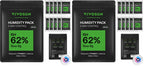 VIVOSUN 62% RH Two-Way Humidity Control Packs, Size 8 g, 20 Packs, Each for Storing 1 oz, Moisture Balancer with RH Indicator Card for Food Storage
