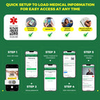 Upgraded QR Code Medical ID Bracelets for Women Medical Alert Bracelet