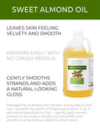 velona Sweet Almond Oil - 64 Fl Oz | 100% Pure and Natural Carrier Oil |Cold Pressed | Skin, Hair, Body & Face Moisturizing | Use Today - Enjoy Results…