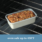 Sur La Table Kitchen Essentials Bake Sale 9 X 5 Inch PFOA, PFAS, PTFE Free Nonstick Loaf Pan - Linen White (Pack of 4)