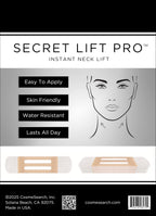 CosmeSearch, Inc. Secret Lift Pro - Instant Neck Lift Tapes and Bands Pre-Assembled Jaw Jowl Neck Tape Ultra Lifts