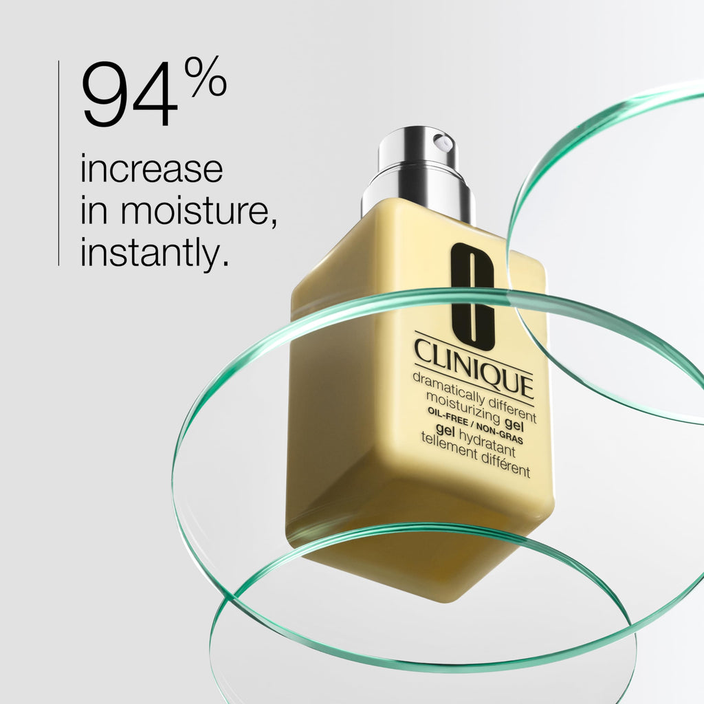 Clinique 3-Step Dramatically Different Moisturizing Gel | Oil-Free | Face Moisturizer for Combination Oily to Oily Skin Types, 6.7 Fl Oz