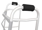 Crutcheze Walker Padded Hand Grip Covers Premium USA Designed Moisture Wicking, Comfort, Fashion, Washable - Standard Walker Handle Cushion - Mobility Aid Accessories (Black)