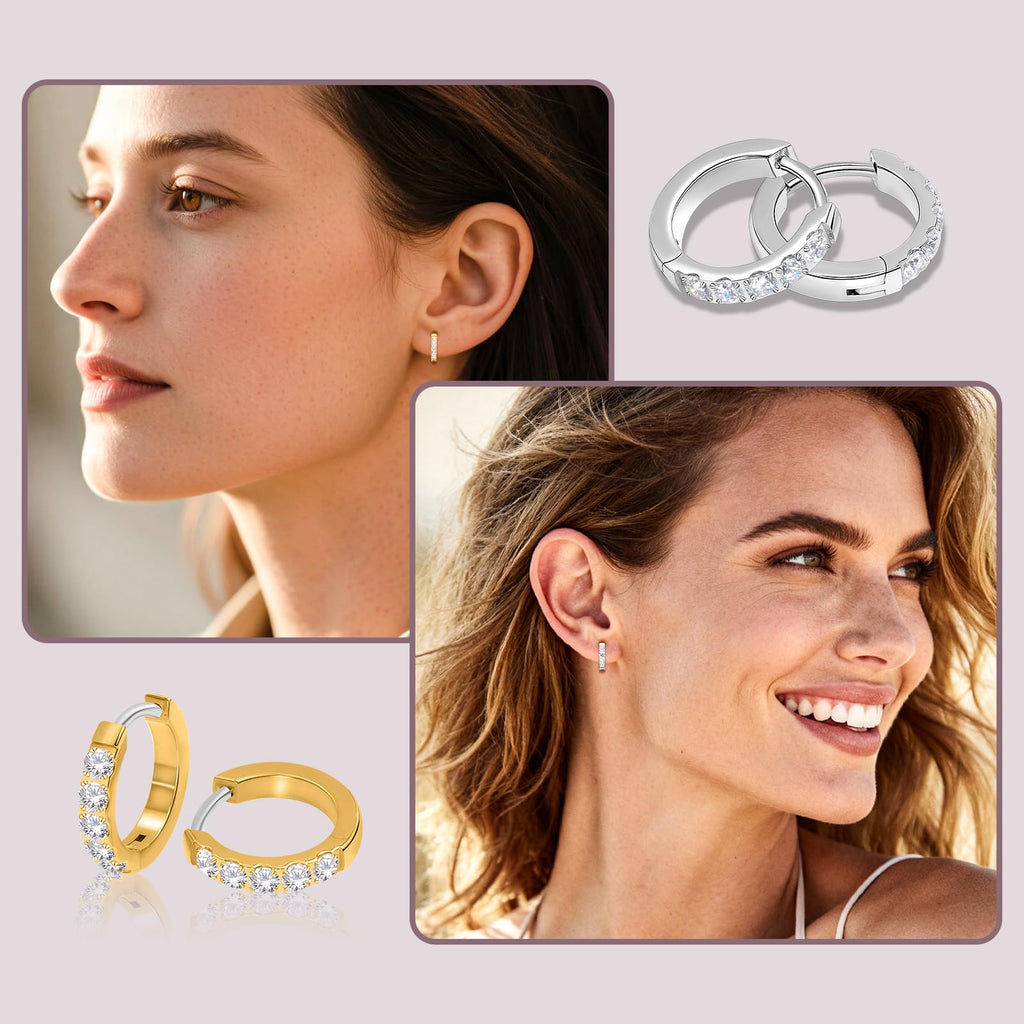 Limerencia G23 Pure Hypoallergenic Titanium Huggie Hoop Earrings
