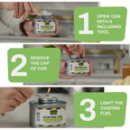 Smart Fuel 6-Hour Chafing Fuel Cans - Canned Heat Fuel for Chafing Dishes, Food Warmers, Buffet Warmers, Gel Fuel, Chafer Fuel, 6 Hour Fuel - 7.4 oz, 24-Pack