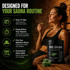 Tfnovg Pre-Sauna Gummies, Clinoptilolite Zeolite + Acacia Fiber Gummies, Sweat Optimization, Digestive Cleanse & Post Sauna Recovery – Vegan Chewable Supplement - 60 Count (2, 60 Gummies)