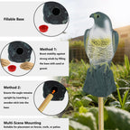 Hausse Scarecrow Eagle Fake Hawk Decoy Statue Scare Birds Away, Plastic Deterrents, Garden Protectors Bird Repellent, Nature Enemy Bird Repellent for Outdoor Garden Yard