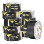 EFOK 10 Pack Duct Tape Heavy Duty Waterproof, Black Duct Tape Bulk 1.88 Inch X 90 Ft, Strong Adhesive for Indoor Outdoor Tear By Hand
