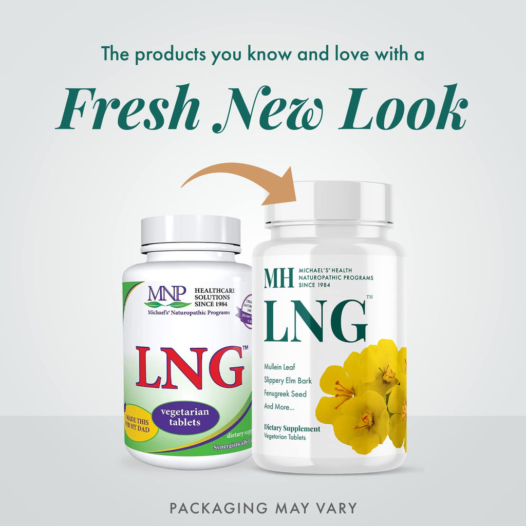 Michael's Health Naturopathic Programs LNG - 120 Vegetarian Tablets - Herbs for Lung and Respiratory Support - Kosher - 40 Servings