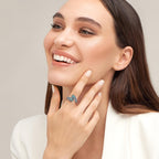 AVECON Just Breathe Rings for Women， Adjustable Size 6-8