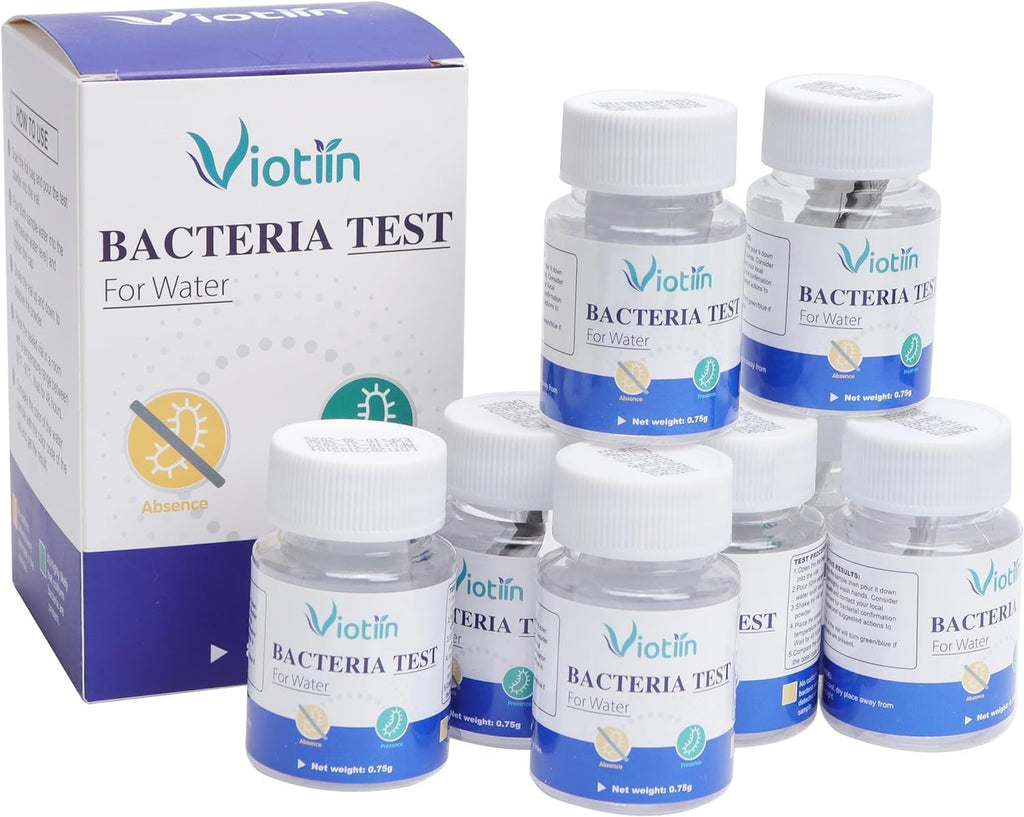 Viotiin 8 Pack E Coli and Coliform Bacteria Water Test Kit, EPA Approved, Water Quality Water Test Kit for Detect Well, Tap, Pool, Lake, Pond and Drinking Water
