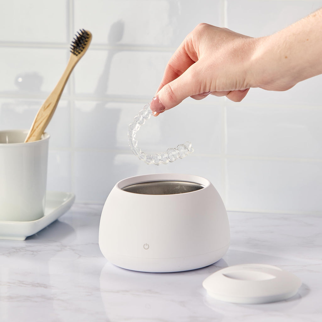 Zima Dental Pod: Ultrasonic Retainer Cleaner. The Original Retainer Cleaner Machine, Aligner Cleaner, Nightguard Cleaner, Mouthguard Cleaner, Denture Cleaner