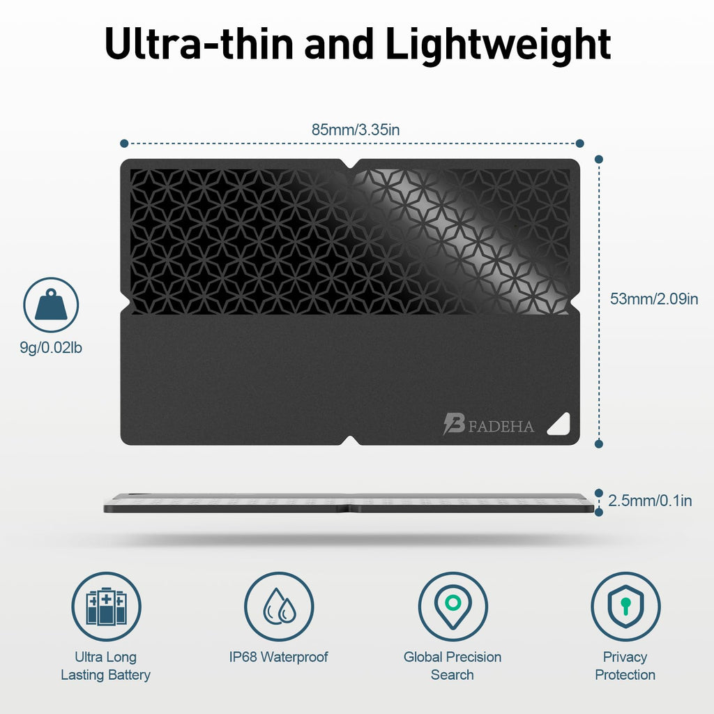 2026 Apple MFi Certified Wallet Tracker Smart Card for Find My
