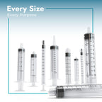 BH Supplies 3ml Luer Lock Tip Syringes (No Needle) - Sterile, Individually Wrapped - 100 Syringes