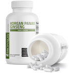 Bronson Korean Panax Ginseng Supports Energy, Endurance & Vitality + Memory and Mental Performance, 250 Capsules