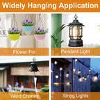 42 PCS Screw Hooks for Outdoor String Lights, Patio Wall Ceilling Eye Hook