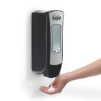 GOJO ADX-12 Manual Soap Dispenser, Chrome/Black, 1250 mL - 8888-06