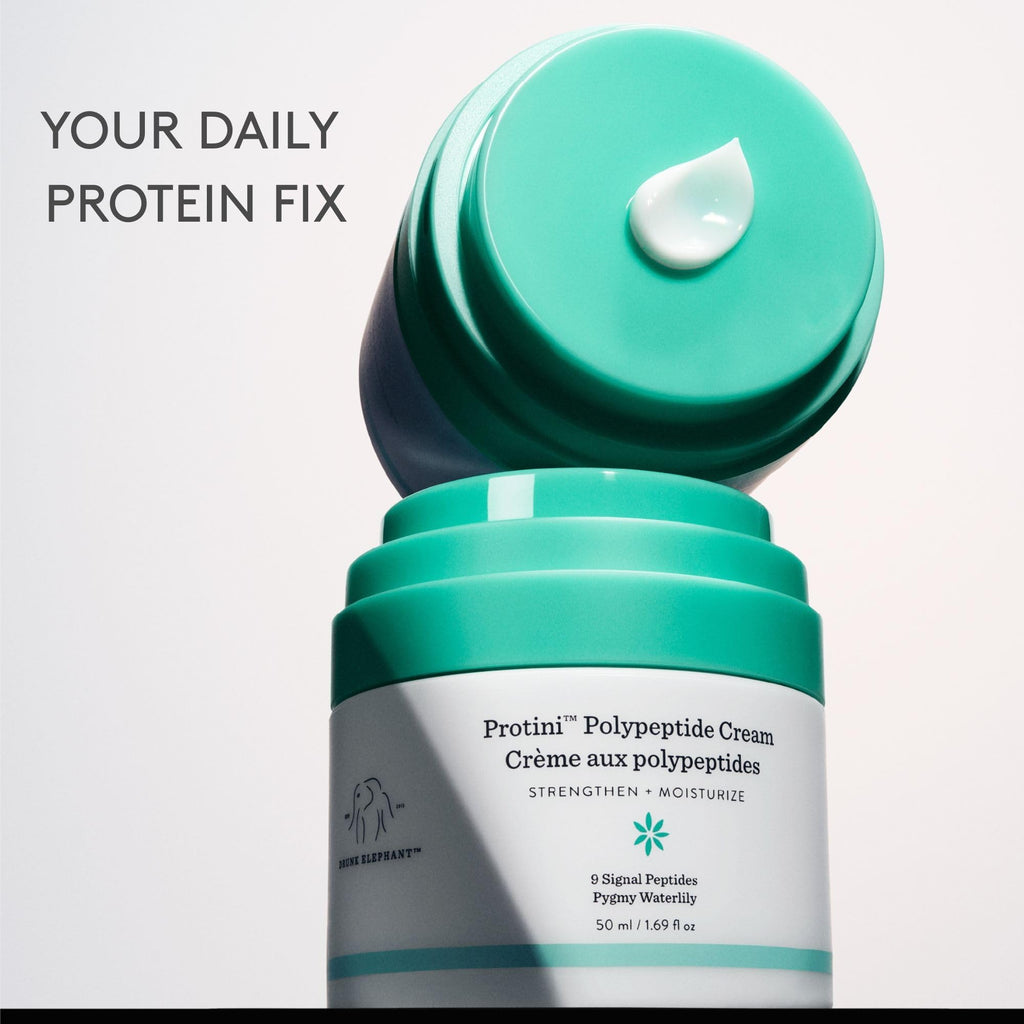Drunk Elephant Protini Polypeptide Cream - 50 ml/1.69 fl oz - Firming Moisturizer - Clean Clinical Skincare - Cruelty-Free - Dermatologist-Tested - Free of Essential Oils, Silicones, and Fragrance