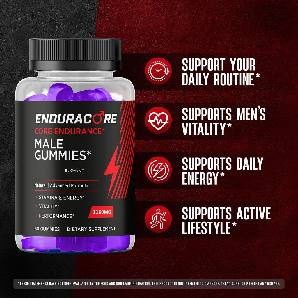 (2 Pack) Enduracore Gummies - Official Enduracore Gummys with All Natural Ingredients, Advanced Daily Maximum Strength Formula for Wellness & Overall Health Support, 120 Gummies for 2 Months