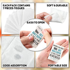 Fuutreo 120 Packs Pocket Tissues Travel Packs Bulk Motivational Facial 3 Ply Inspirational Pocket Travel Tissue Small Size Paper Individual Pockets Size for Appreciation Gifts Wedding