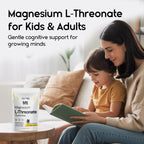 Magnesium L-Threonate Gummies for Adults & Kids 2000mg – Brain Supplements for Memory and Focus - 180 Count (Pack of 1)