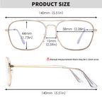 JM Aviator Blue Light Blocking Computer Glasses, Square Eye Protect Video Eyeglasses Anti Glare Men Women