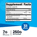Nutricost Magnesium BHB Salts (250 Grams, Unflavored) - Exogenous Ketone Supplement, 6.5g Beta-Hydroxybutyrate Per Serving