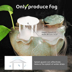 Mxmoonant 350ml/H Ultrasonic Mist Maker Fogger Metal Atomizer, Splash Guard