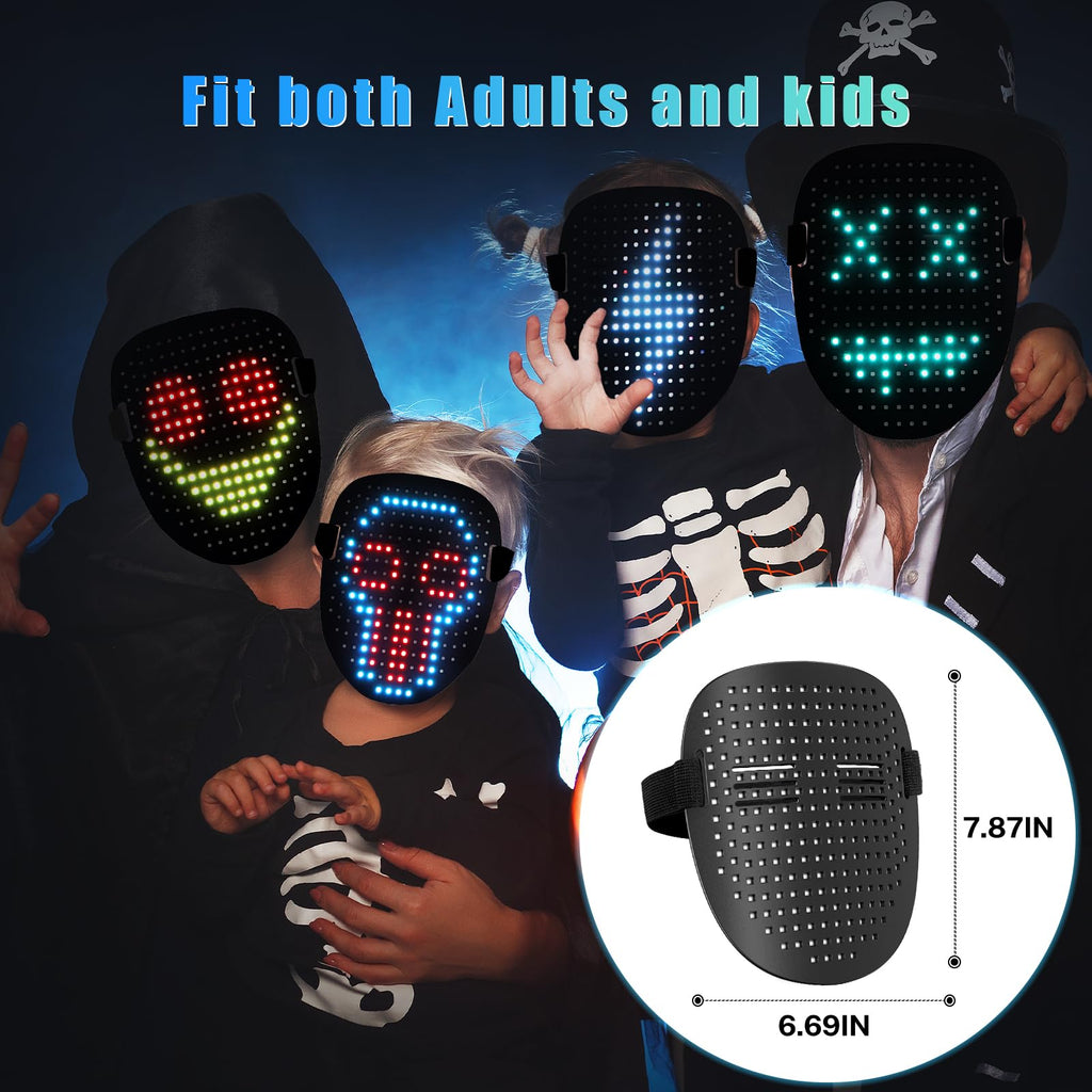 Mr.Pang LED Light Up Mask with Gesture Sensing, Kids Toys Gifts for Boys