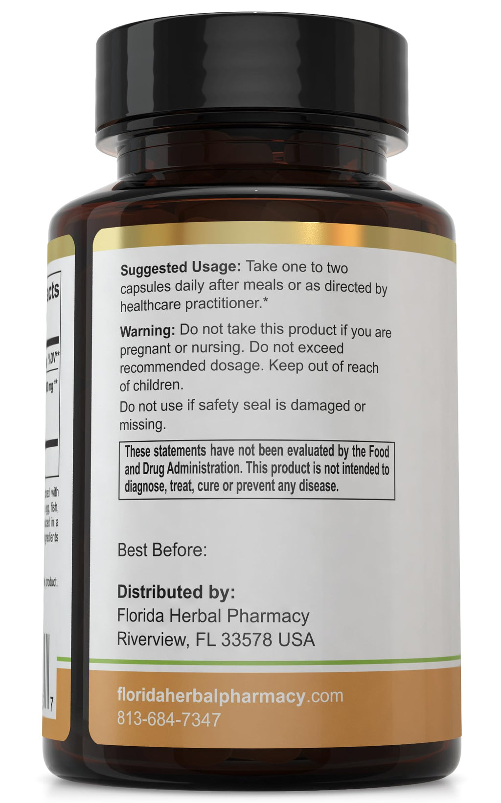 Florida Herbal Pharmacy, Pao Pereira Bark Extract Supplement Capsules
