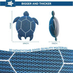 DONJOP 6 Inches Hot Tub Scum Absorber,Hot Tub Sponge for Scum Reusable Spa & Pool Cleaner Hot Tub Oil Absorbing Scum Absorber Keeps Water Clean,Eliminates Scum & Dirt,Blue,2 Pack