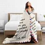 Menghao Mom Birthday Gifts, Dear Mom Blanket Mothers Day Gifts, 60" x 50"